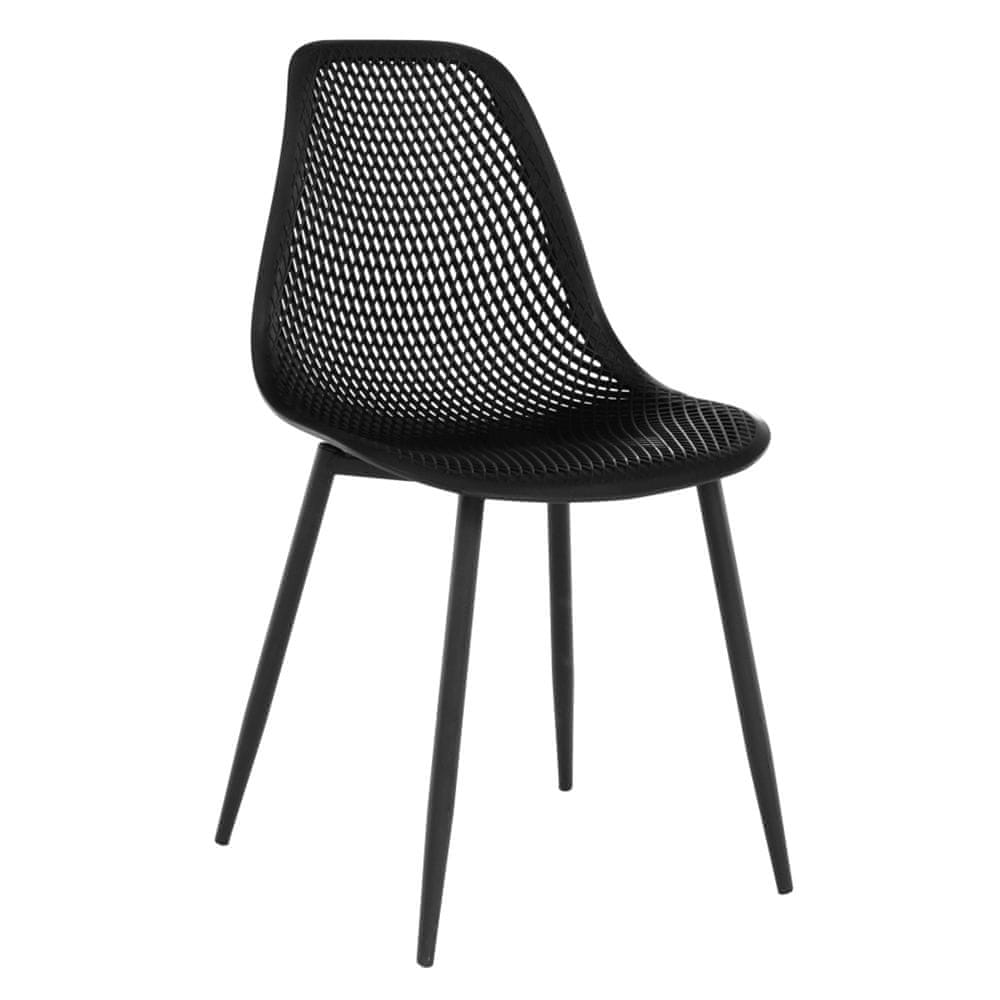 KONDELA Jedálenská stolička Tegra Typ 2 - čierna